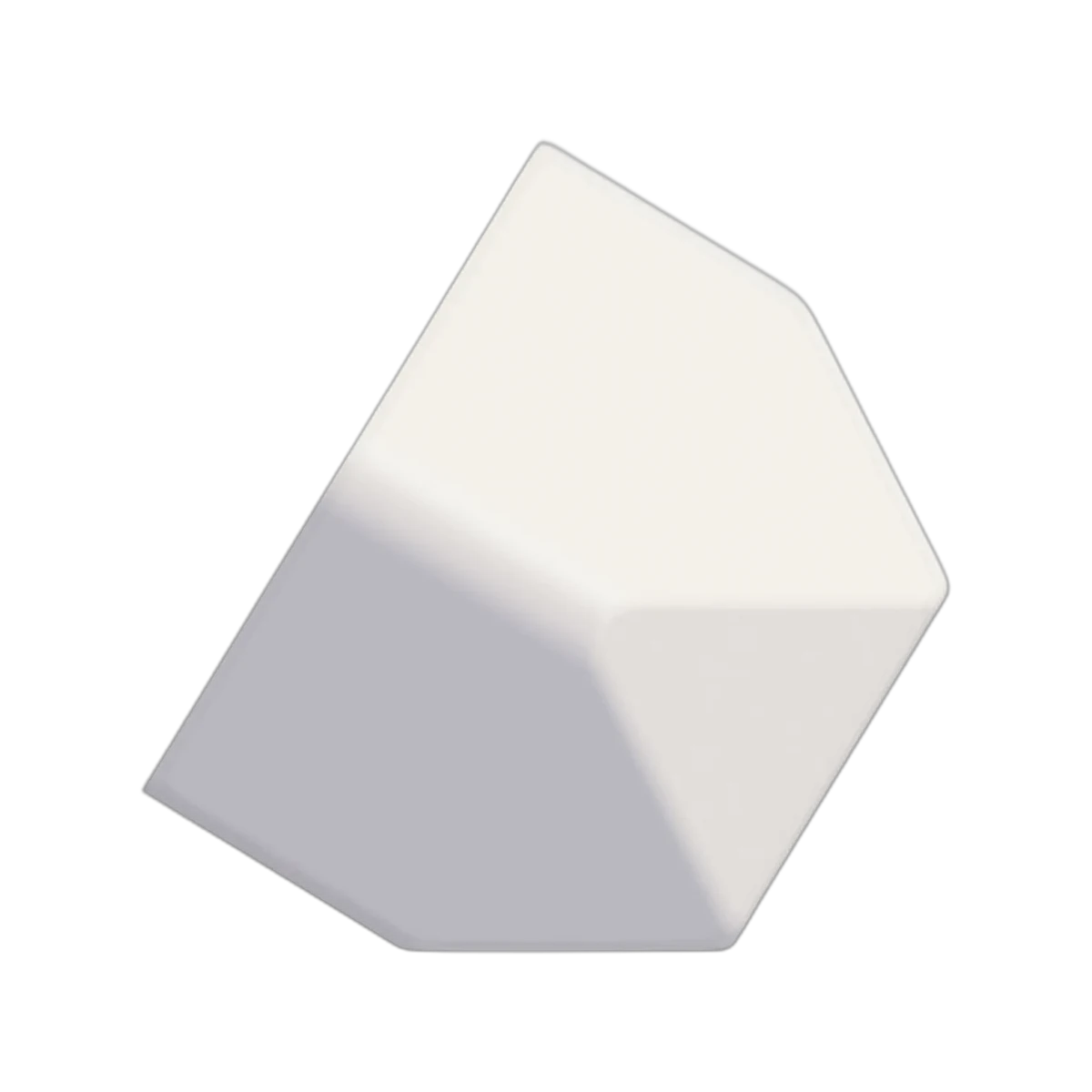 Cubo Gamer branco — ângulo